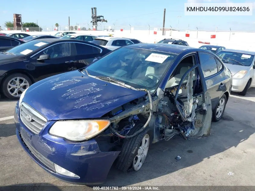 2009 Hyundai Elantra Se VIN: KMHDU46D99U824636 Lot: 40361762