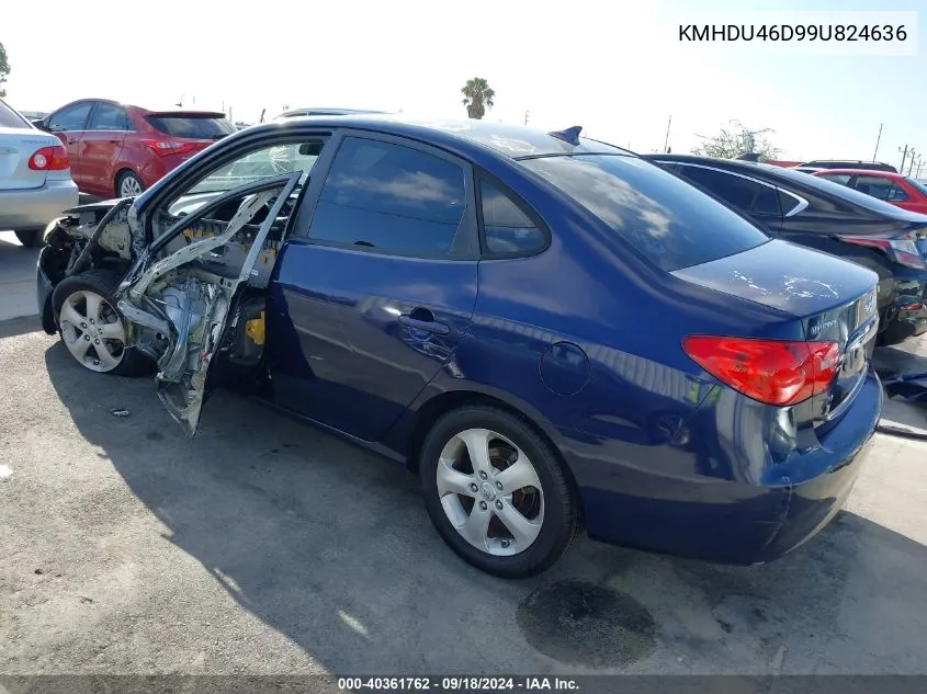 KMHDU46D99U824636 2009 Hyundai Elantra Se