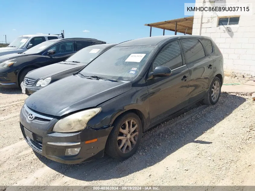 2009 Hyundai Elantra Touring VIN: KMHDC86E89U037115 Lot: 40363934