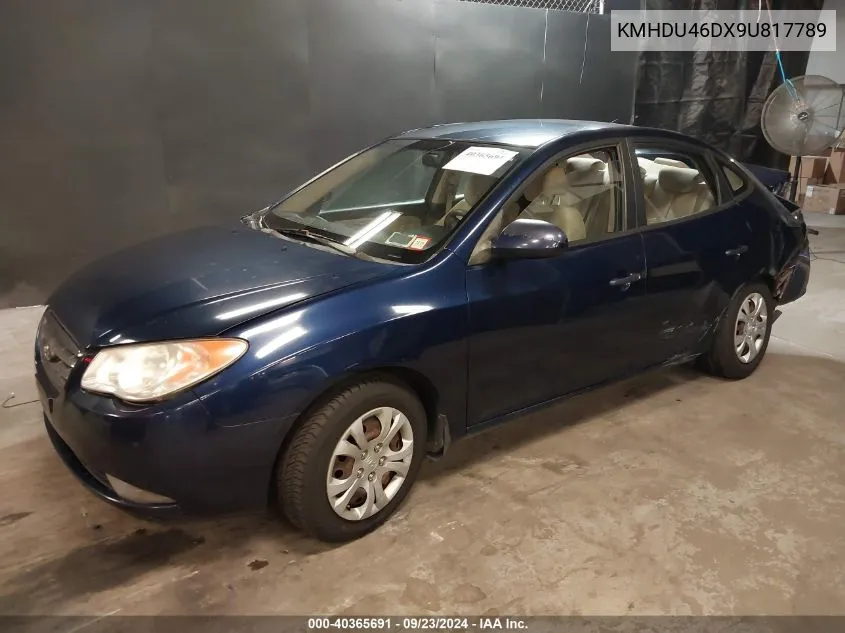 KMHDU46DX9U817789 2009 Hyundai Elantra Gls