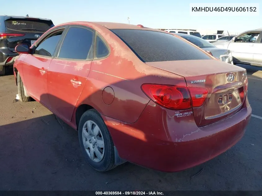 KMHDU46D49U606152 2009 Hyundai Elantra Gls