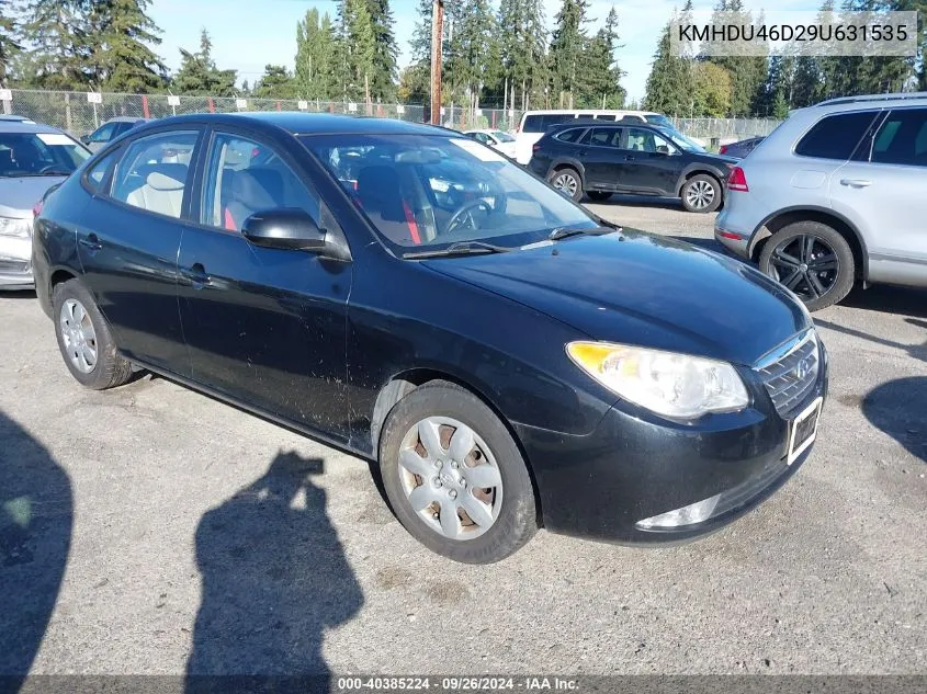 2009 Hyundai Elantra Gls/Se VIN: KMHDU46D29U631535 Lot: 40385224