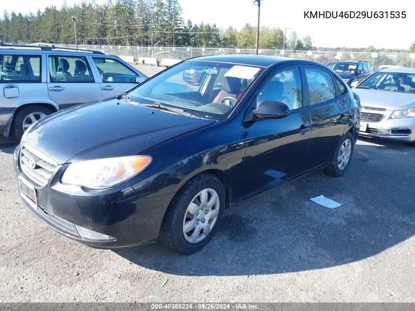 2009 Hyundai Elantra Gls/Se VIN: KMHDU46D29U631535 Lot: 40385224