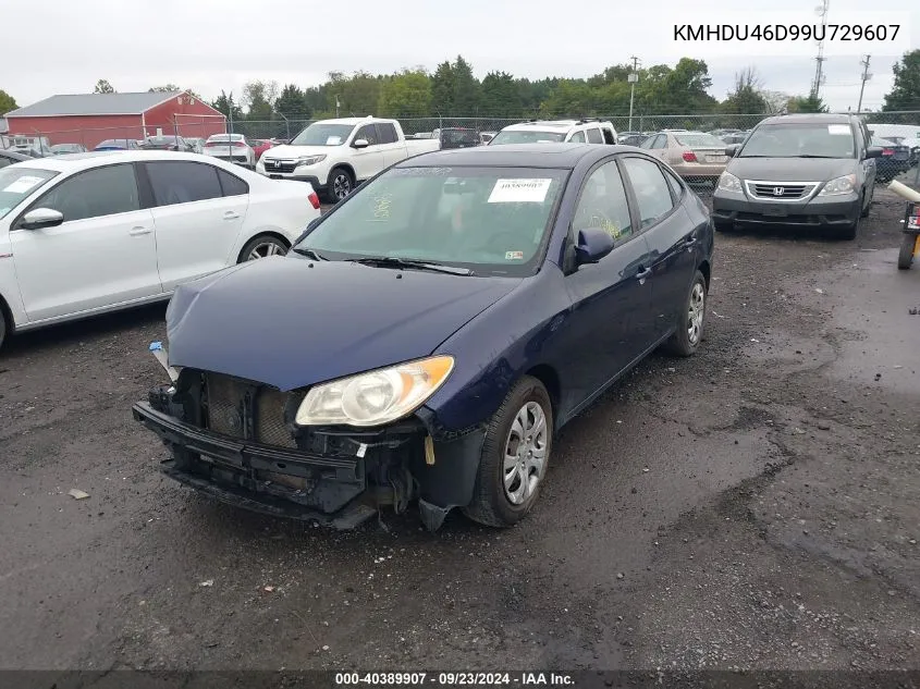 KMHDU46D99U729607 2009 Hyundai Elantra Gls