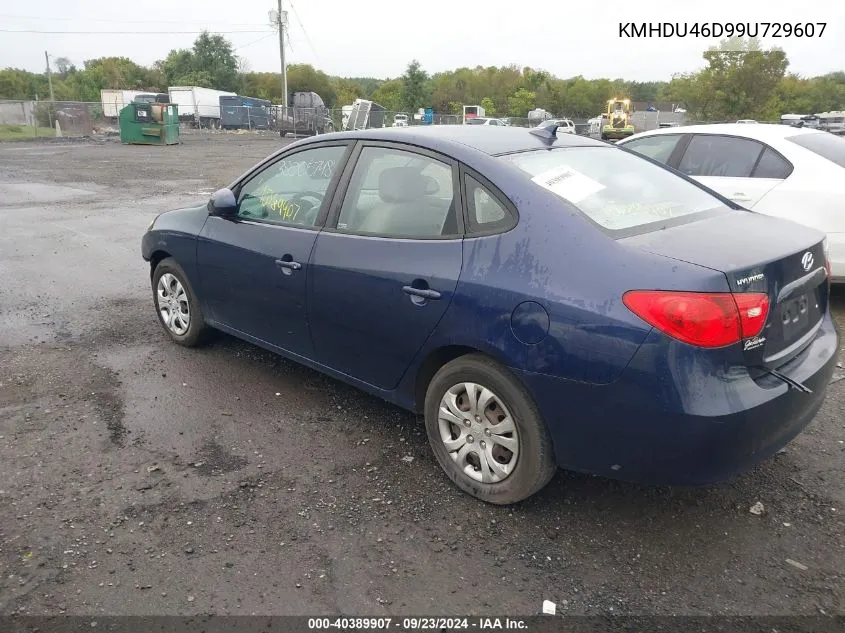 2009 Hyundai Elantra Gls VIN: KMHDU46D99U729607 Lot: 40389907