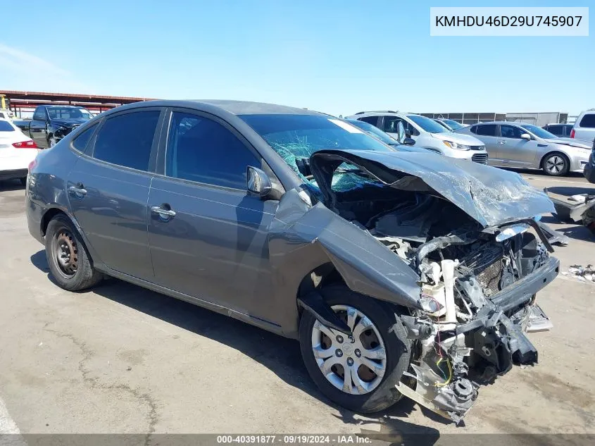 2009 Hyundai Elantra Gls VIN: KMHDU46D29U745907 Lot: 40391877