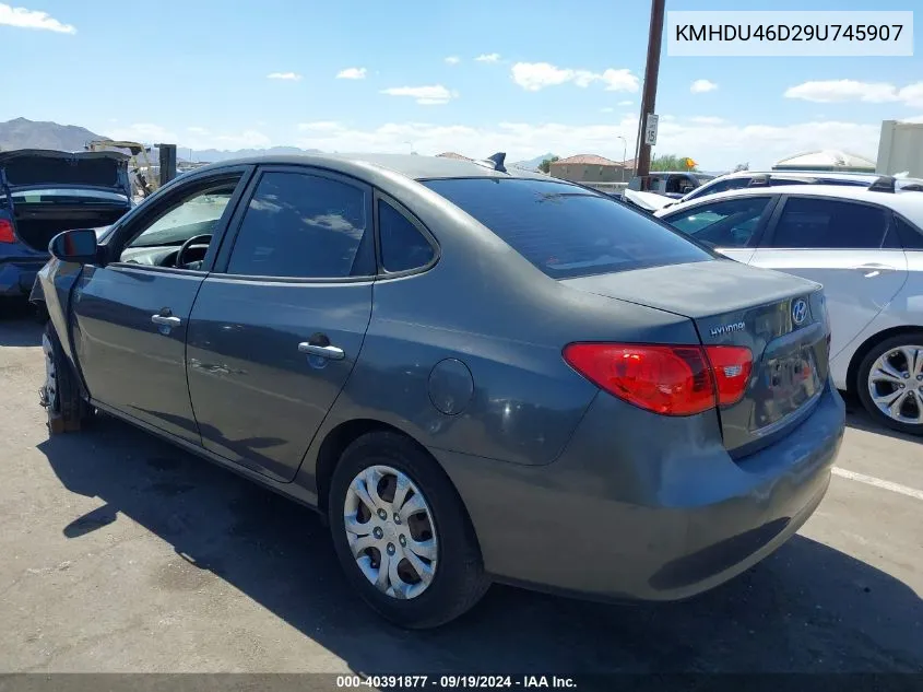 KMHDU46D29U745907 2009 Hyundai Elantra Gls