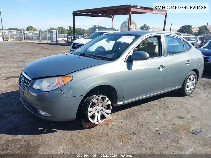 KMHDU46D79U820438 2009 Hyundai Elantra Gls