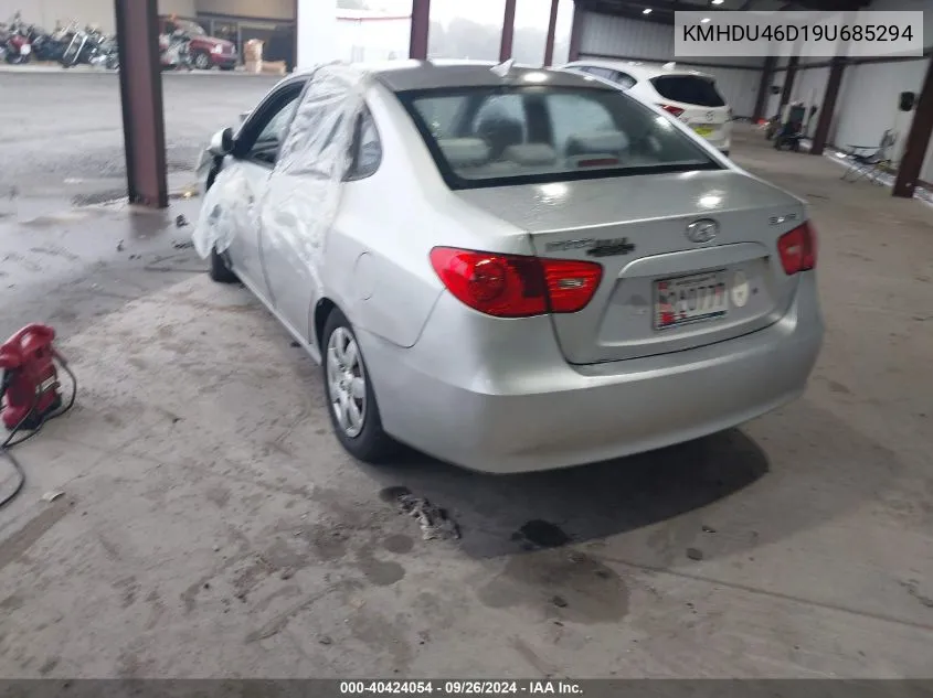 KMHDU46D19U685294 2009 Hyundai Elantra Gls