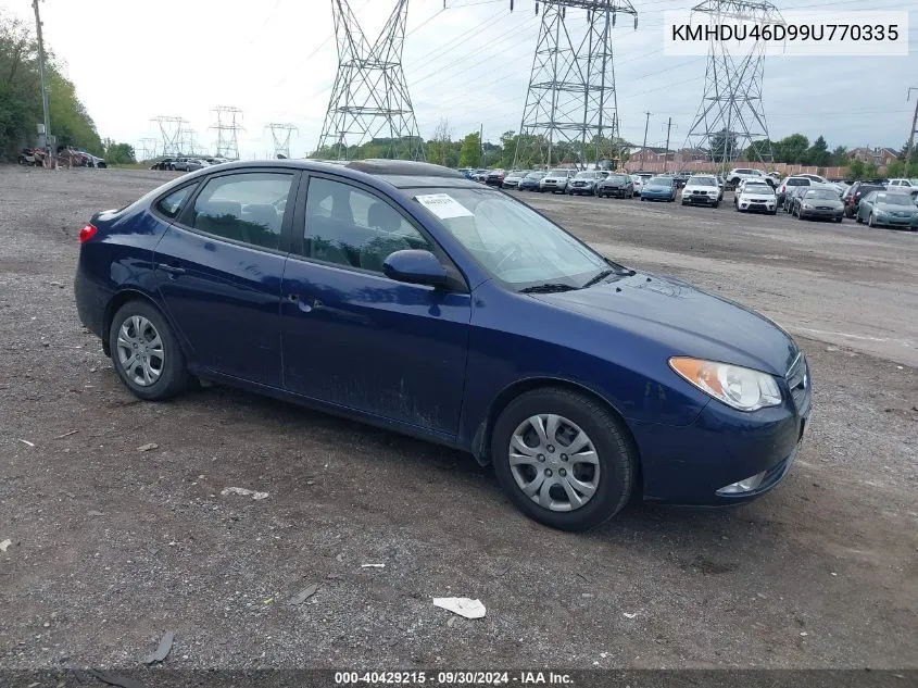 2009 Hyundai Elantra Gls VIN: KMHDU46D99U770335 Lot: 40429215