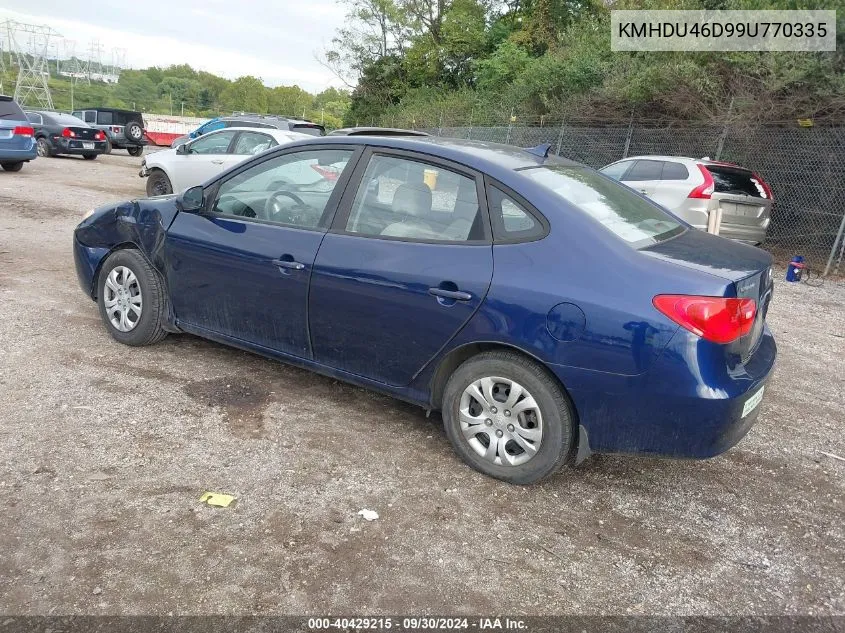 KMHDU46D99U770335 2009 Hyundai Elantra Gls