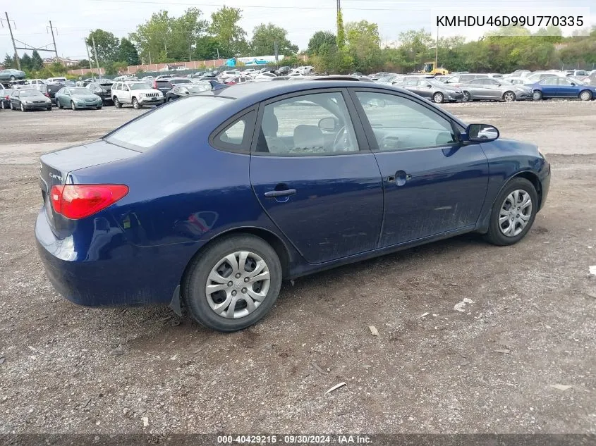 KMHDU46D99U770335 2009 Hyundai Elantra Gls