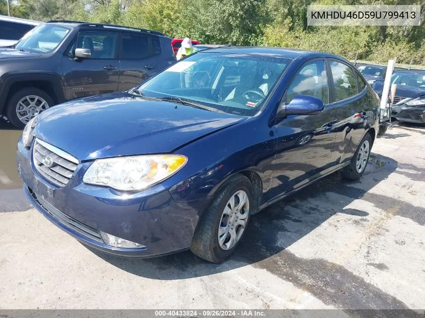 2009 Hyundai Elantra Gls VIN: KMHDU46D59U799413 Lot: 40519436