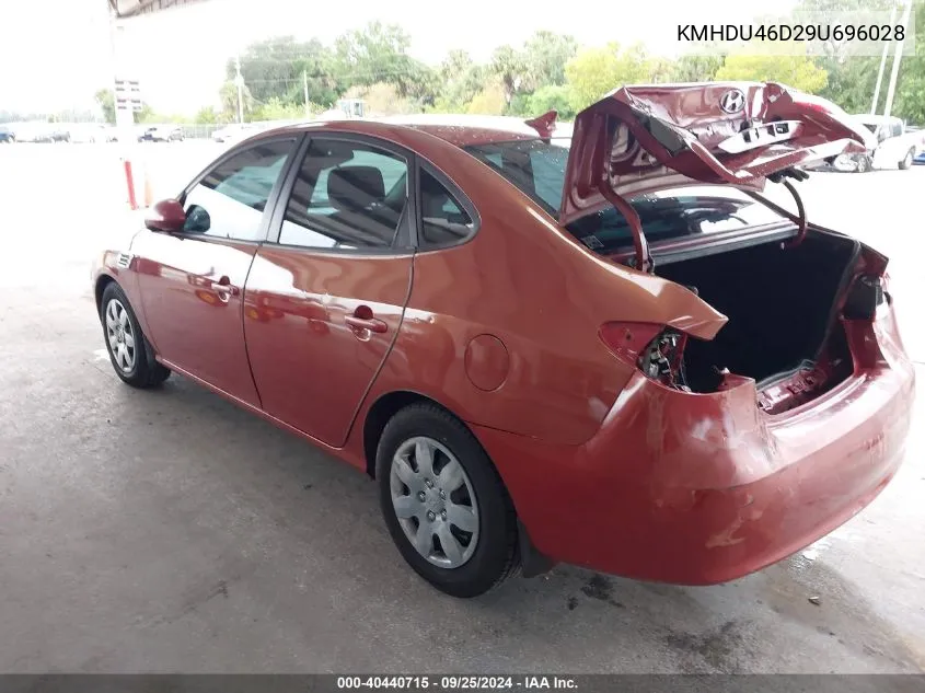 KMHDU46D29U696028 2009 Hyundai Elantra Gls