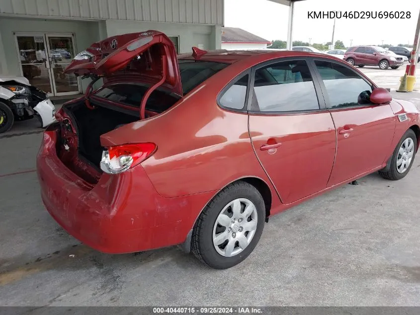 KMHDU46D29U696028 2009 Hyundai Elantra Gls