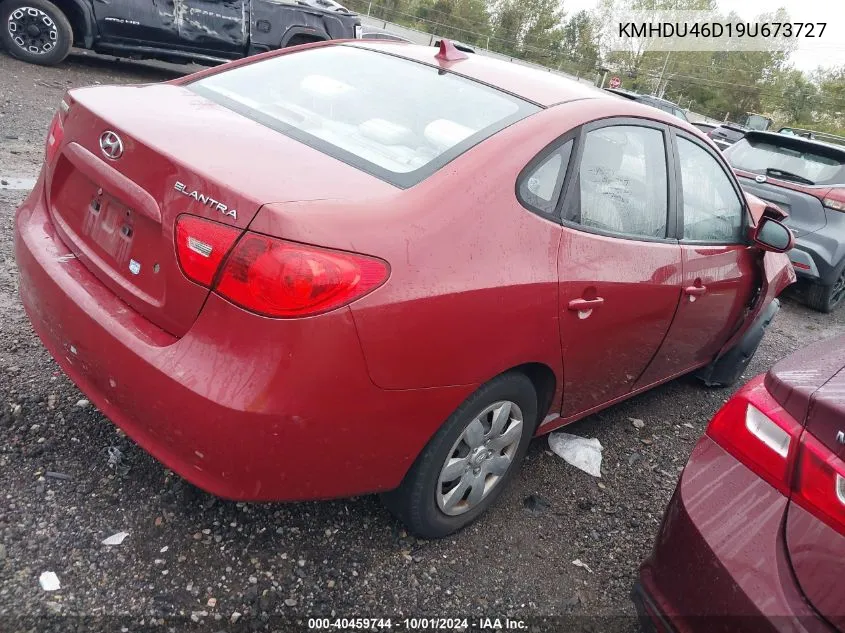 KMHDU46D19U673727 2009 Hyundai Elantra Gls/Se