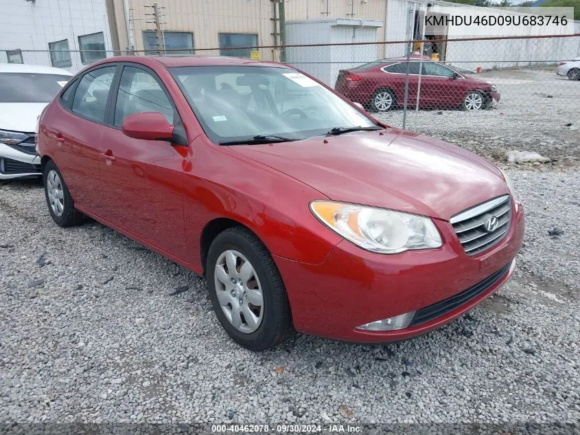 2009 Hyundai Elantra Gls VIN: KMHDU46D09U683746 Lot: 40462078