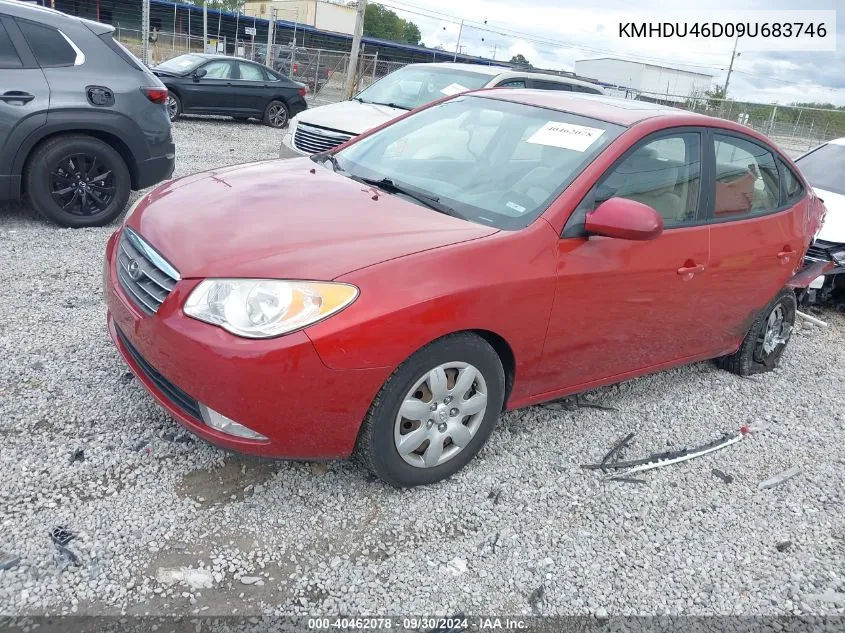 2009 Hyundai Elantra Gls VIN: KMHDU46D09U683746 Lot: 40462078