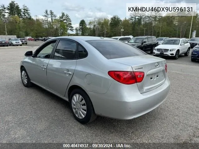 2009 Hyundai Elantra Se VIN: KMHDU46DX9U596131 Lot: 40474937