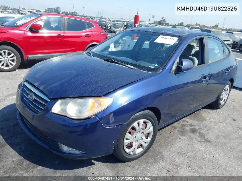 KMHDU46D19U822525 2009 Hyundai Elantra Gls