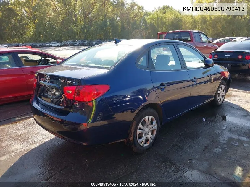 2009 Hyundai Elantra Gls VIN: KMHDU46D59U799413 Lot: 40519436