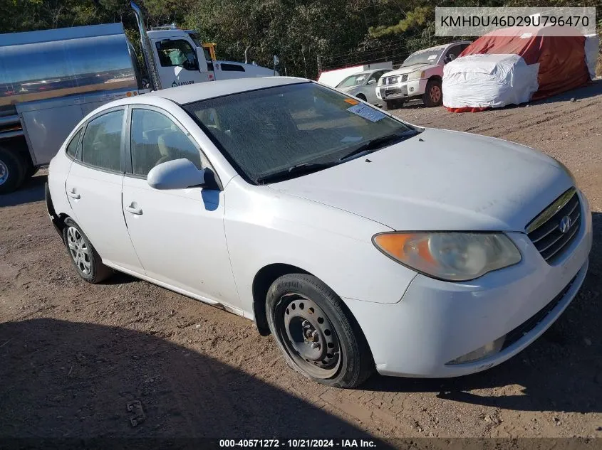 2009 Hyundai Elantra Gls VIN: KMHDU46D29U796470 Lot: 40571272