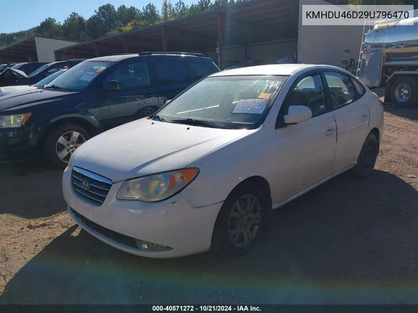 2009 Hyundai Elantra Gls VIN: KMHDU46D29U796470 Lot: 40571272