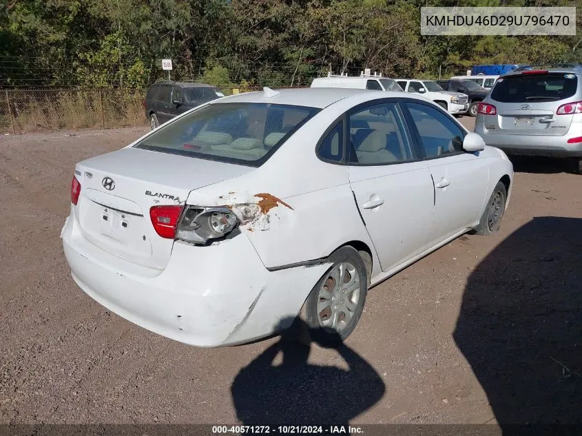 KMHDU46D29U796470 2009 Hyundai Elantra Gls