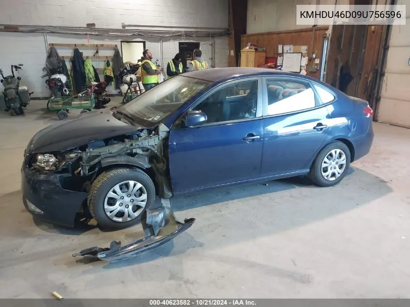 KMHDU46D09U756596 2009 Hyundai Elantra Gls/Se