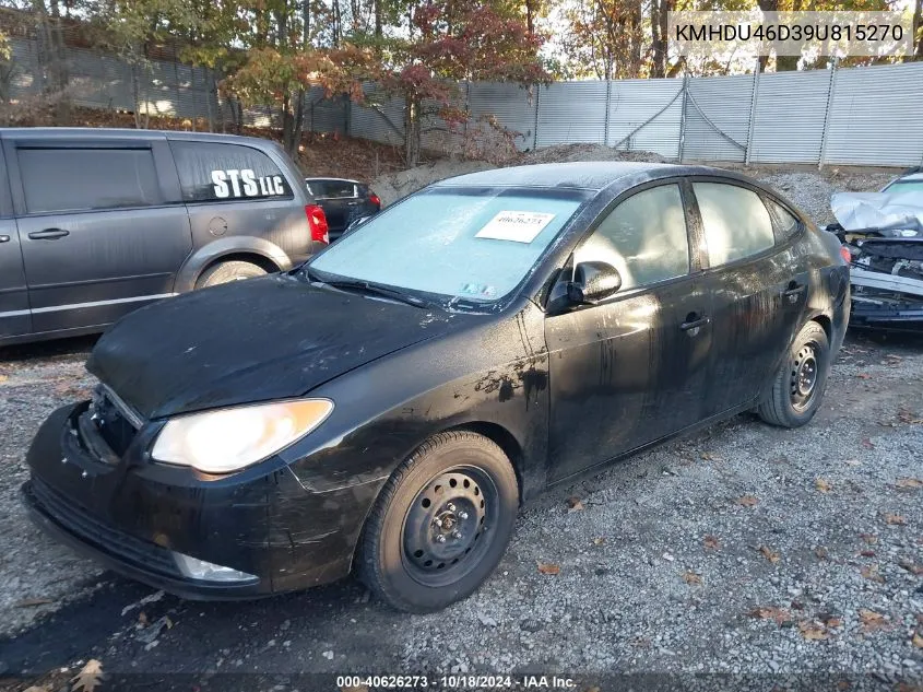 KMHDU46D39U815270 2009 Hyundai Elantra Gls