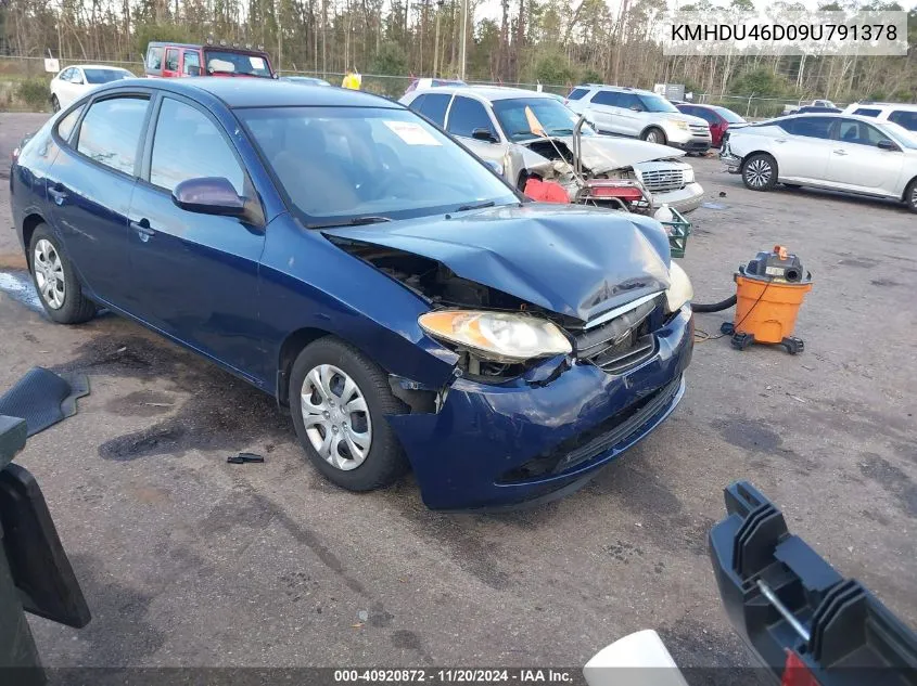 2009 Hyundai Elantra Gls VIN: KMHDU46D09U791378 Lot: 40920872