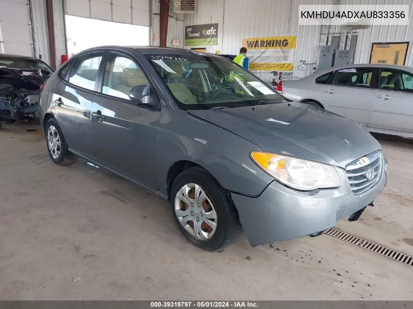 KMHDU4ADXAU833356 2010 Hyundai Elantra Gls