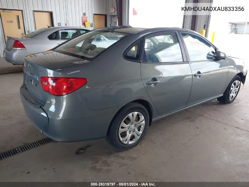 2010 Hyundai Elantra Gls VIN: KMHDU4ADXAU833356 Lot: 39319797