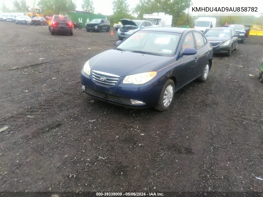 2010 Hyundai Elantra Blue/Gls/Se VIN: KMHDU4AD9AU858782 Lot: 39339009