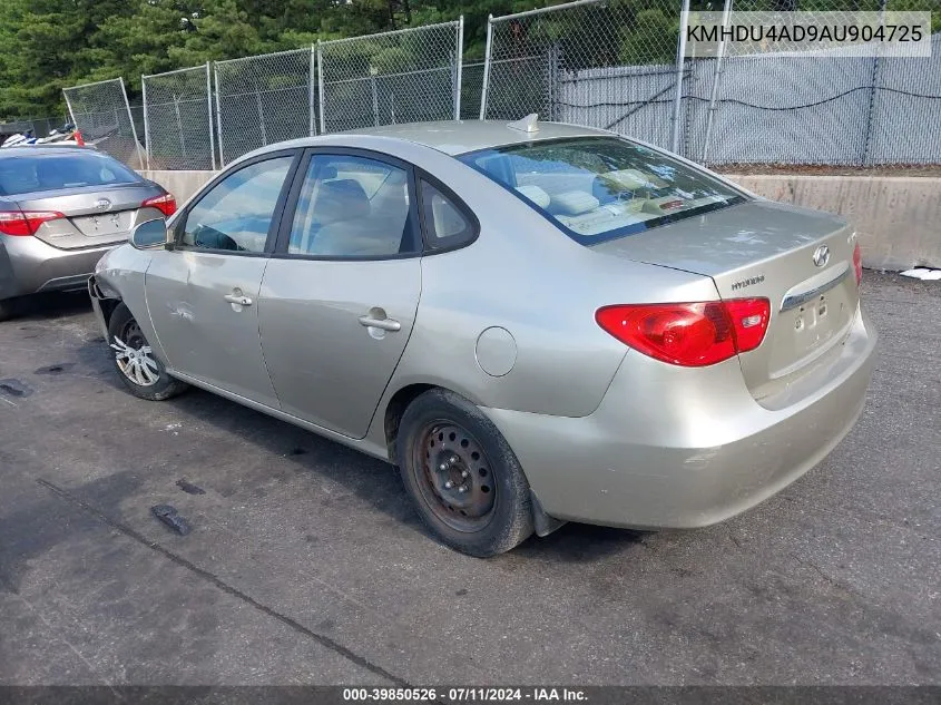 KMHDU4AD9AU904725 2010 Hyundai Elantra Gls