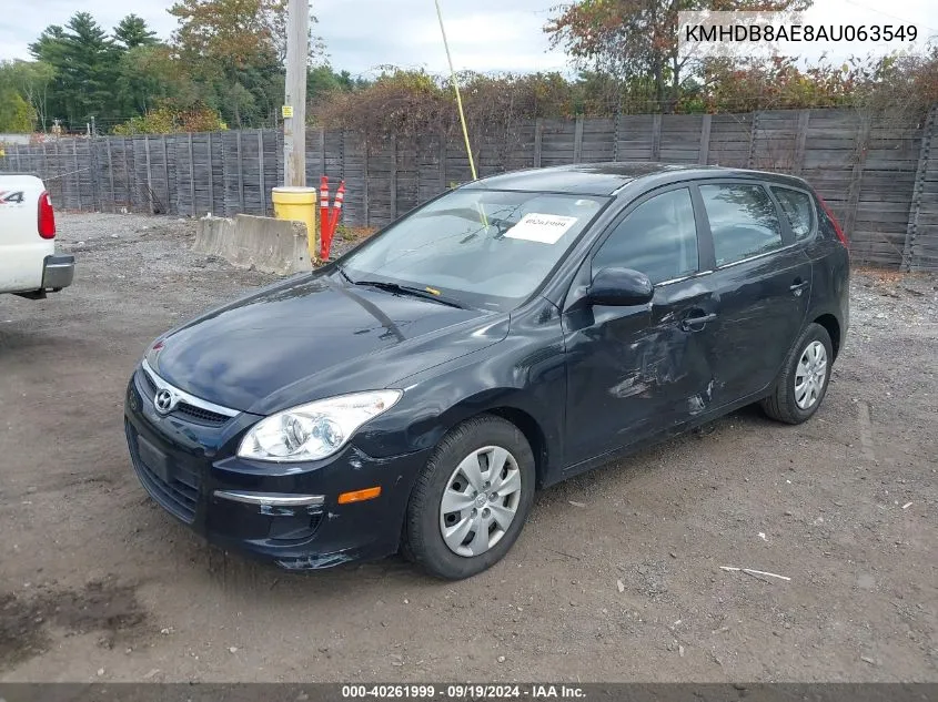 2010 Hyundai Elantra Touring Gls VIN: KMHDB8AE8AU063549 Lot: 40261999