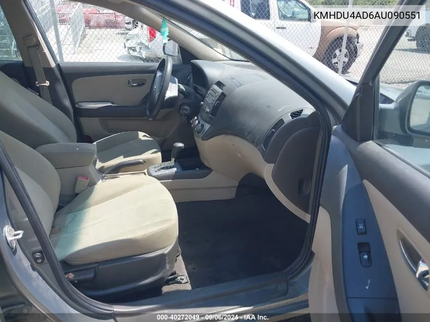 KMHDU4AD6AU090551 2010 Hyundai Elantra Gls