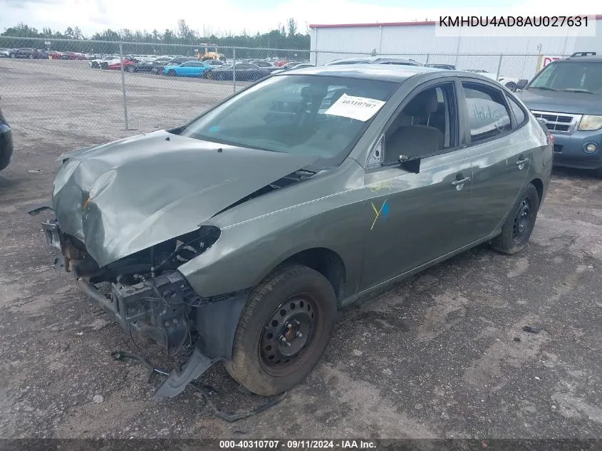 KMHDU4AD8AU027631 2010 Hyundai Elantra Gls