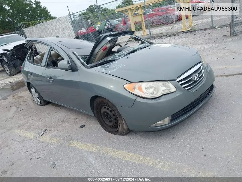 2010 Hyundai Elantra Blue/Gls/Se VIN: KMHDU4AD5AU958300 Lot: 40325691