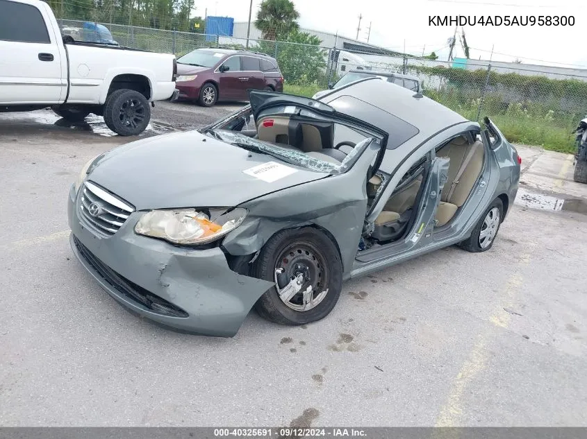 2010 Hyundai Elantra Blue/Gls/Se VIN: KMHDU4AD5AU958300 Lot: 40325691