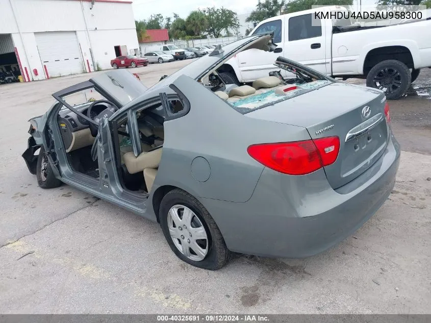 2010 Hyundai Elantra Blue/Gls/Se VIN: KMHDU4AD5AU958300 Lot: 40325691