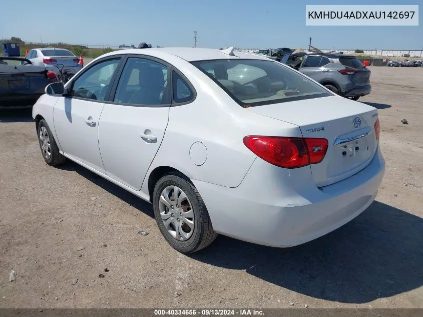 2010 Hyundai Elantra Gls VIN: KMHDU4ADXAU142697 Lot: 40334656