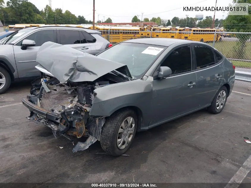 KMHDU4AD4AU861878 2010 Hyundai Elantra Gls