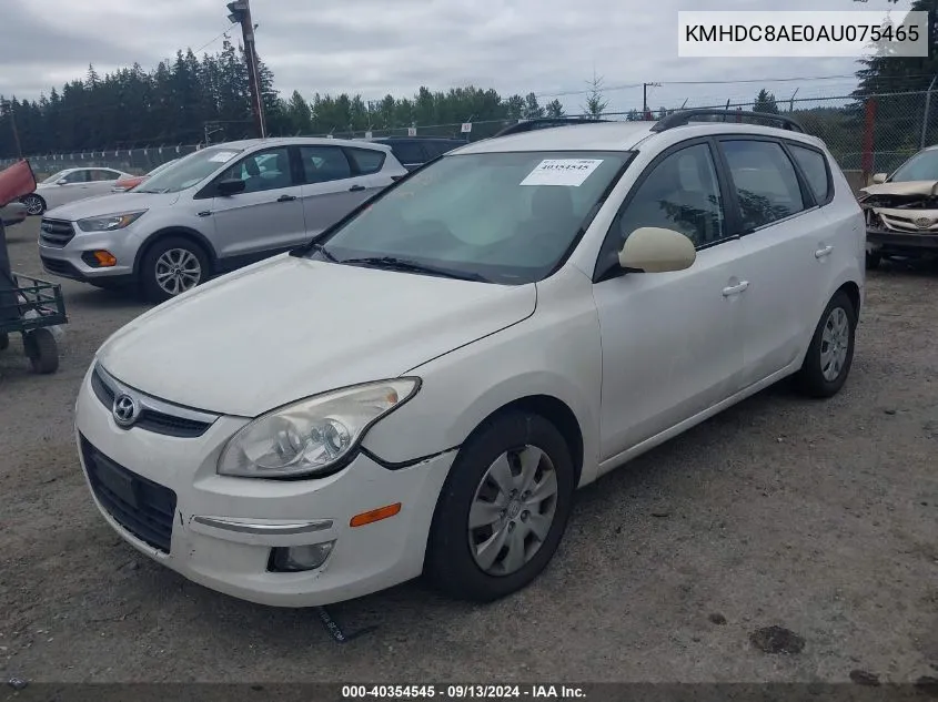 2010 Hyundai Elantra Touring Gls VIN: KMHDC8AE0AU075465 Lot: 40354545