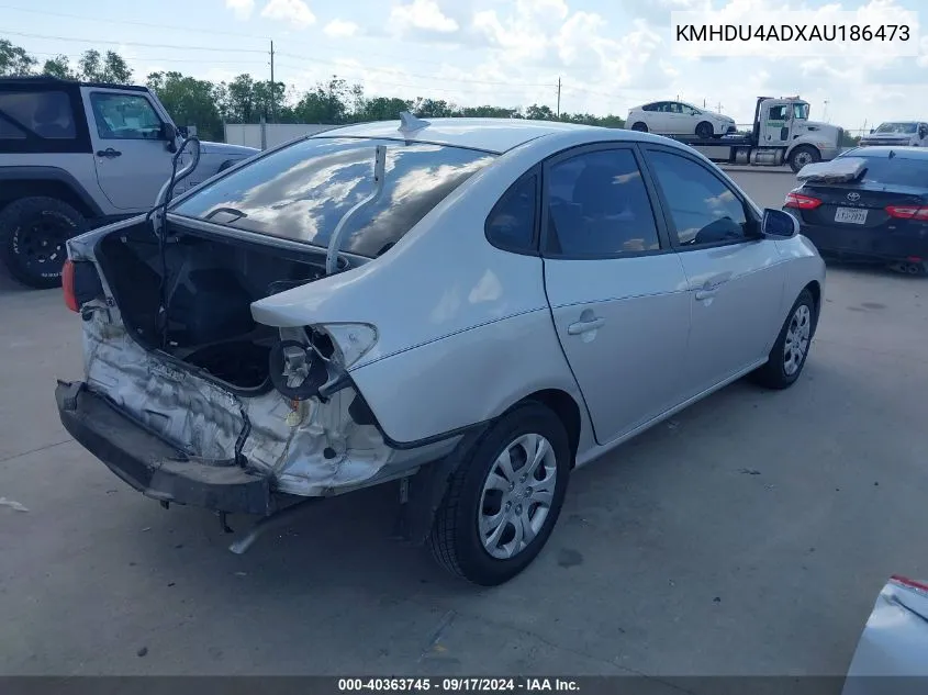 KMHDU4ADXAU186473 2010 Hyundai Elantra Gls