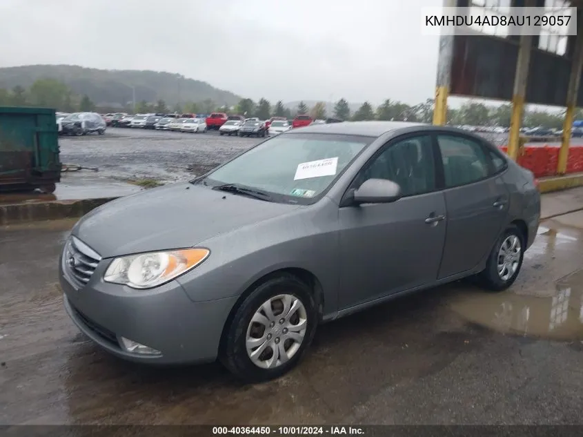 2010 Hyundai Elantra Gls VIN: KMHDU4AD8AU129057 Lot: 40364450