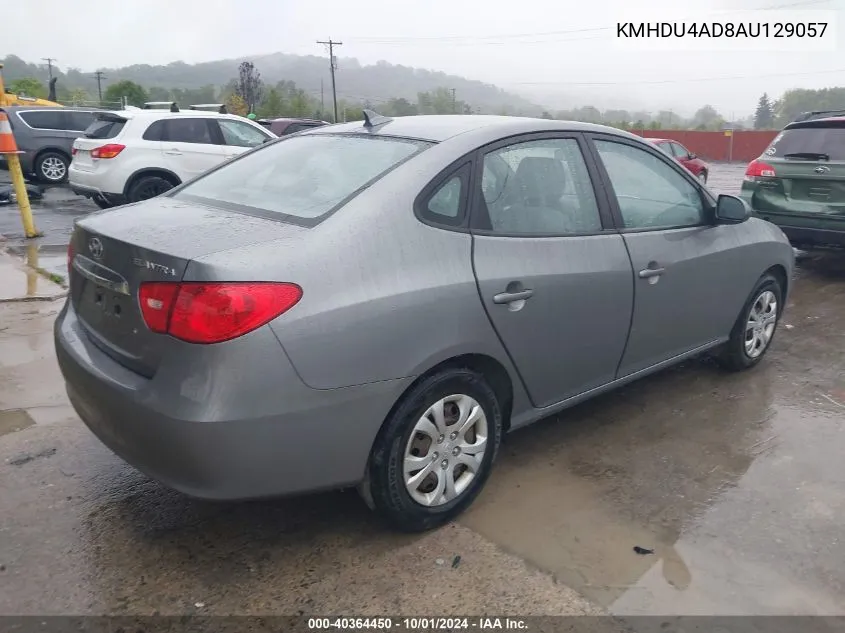 KMHDU4AD8AU129057 2010 Hyundai Elantra Gls