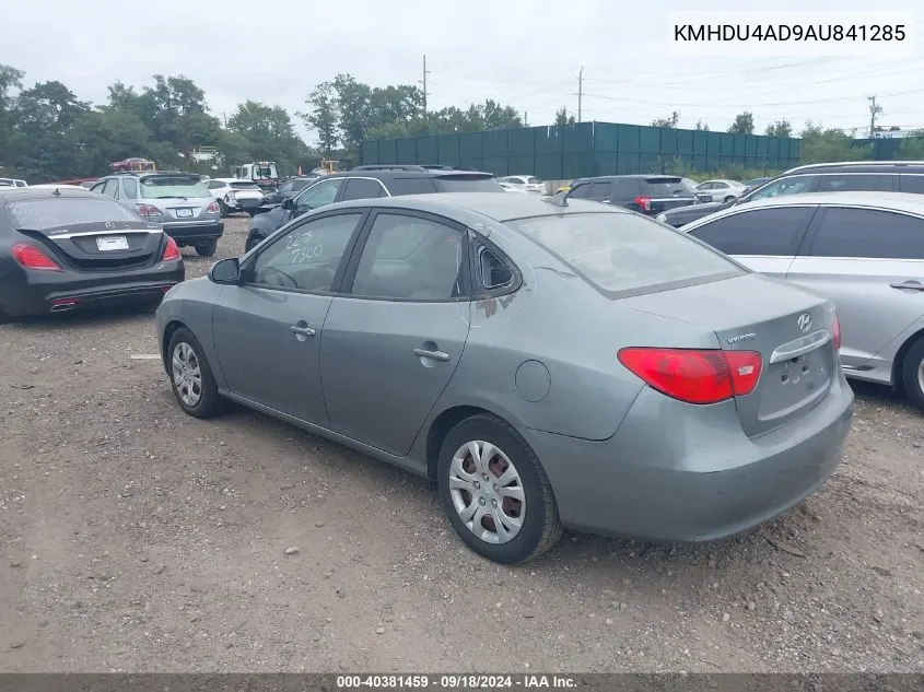 2010 Hyundai Elantra Gls VIN: KMHDU4AD9AU841285 Lot: 40381459