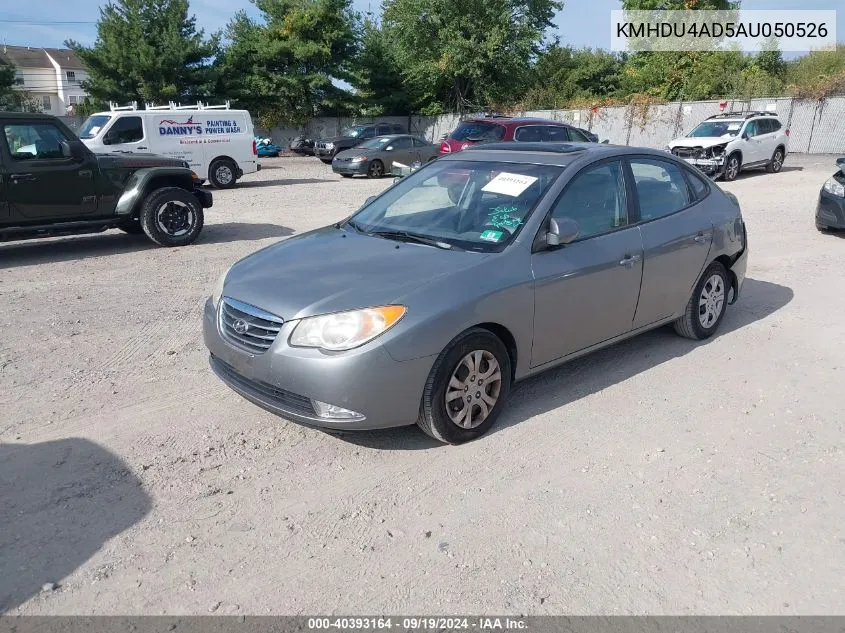 2010 Hyundai Elantra Gls VIN: KMHDU4AD5AU050526 Lot: 40393164