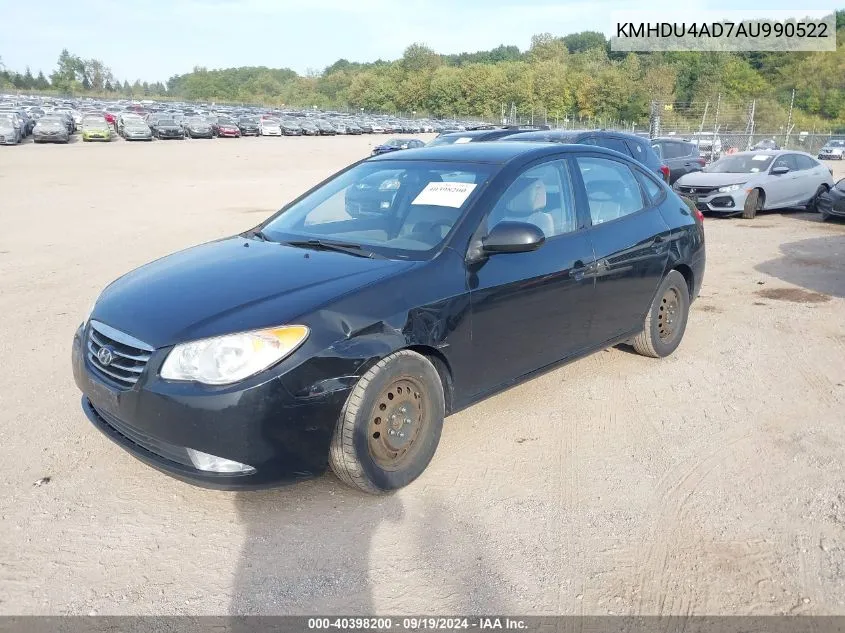 KMHDU4AD7AU990522 2010 Hyundai Elantra Gls